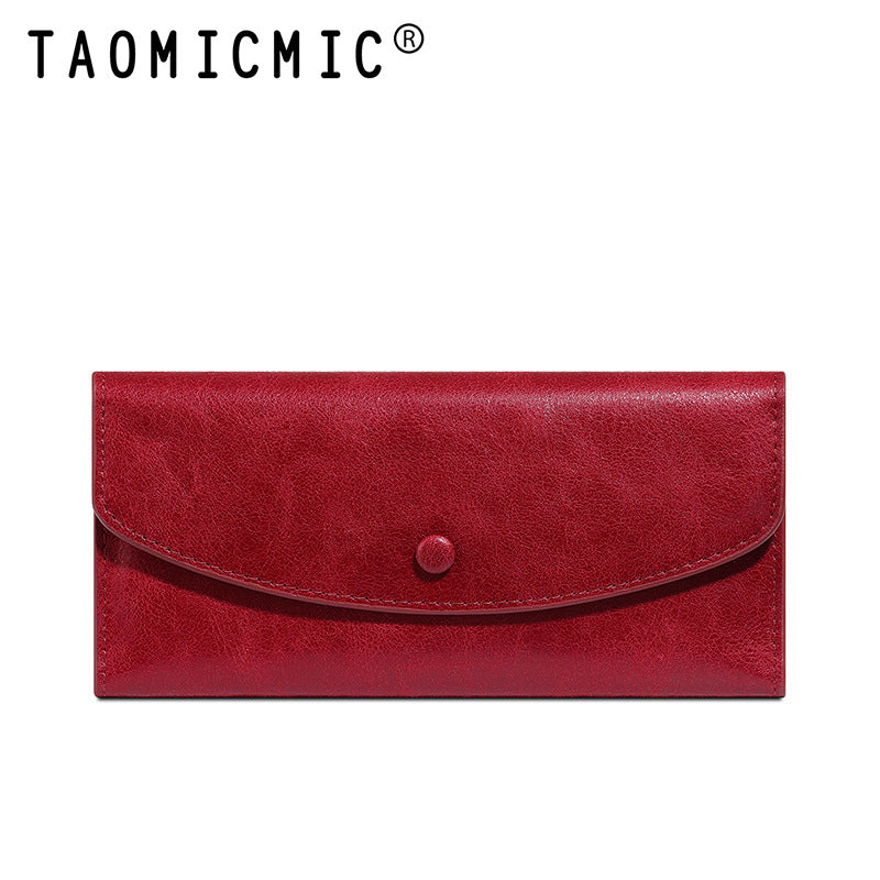 Ultra-Thin Large Capacity Womens Long Wallet | Premium Card Holder Clutch