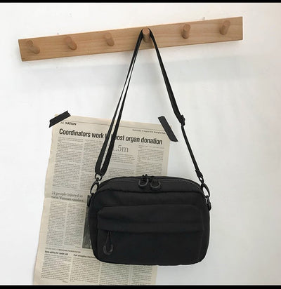 Japanese Style Lightweight Crossbody Shoulder Bag | Unisex Casual Travel Messenger Bag