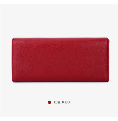 Pebbled Trifold Multifunctional Women's Wallet