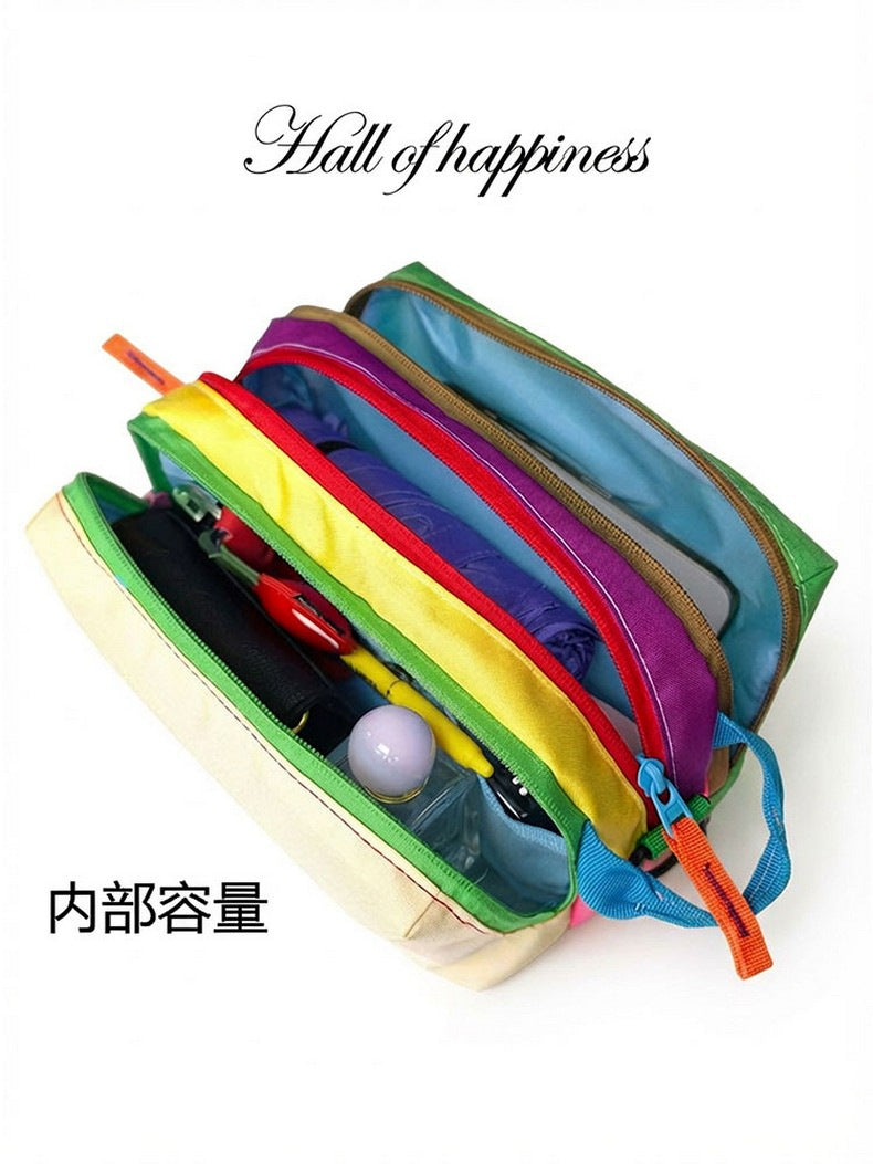 Korean Style Color-Block Crossbody Bag | Casual Mini Square Shoulder Bag for All