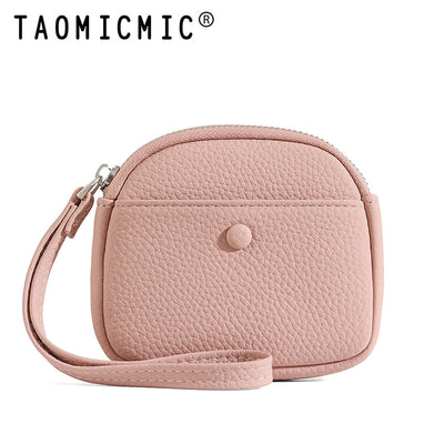 Women's Minimalist Card Holder Wristlet Wallet  Mini Zip Coin Purse & Card Organizer