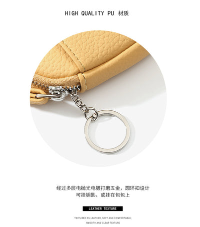 Women's Minimalist Card Holder Wristlet Wallet  Mini Zip Coin Purse & Card Organizer