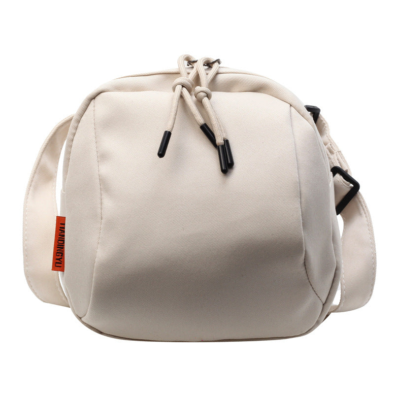Women’s Minimal Canvas Crossbody Bucket Bag | Lightweight Casual Shoulder Handbag