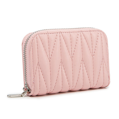 Luxury RFID Mini Zip Wallet | Cute Card Holder Coin Purse for Women