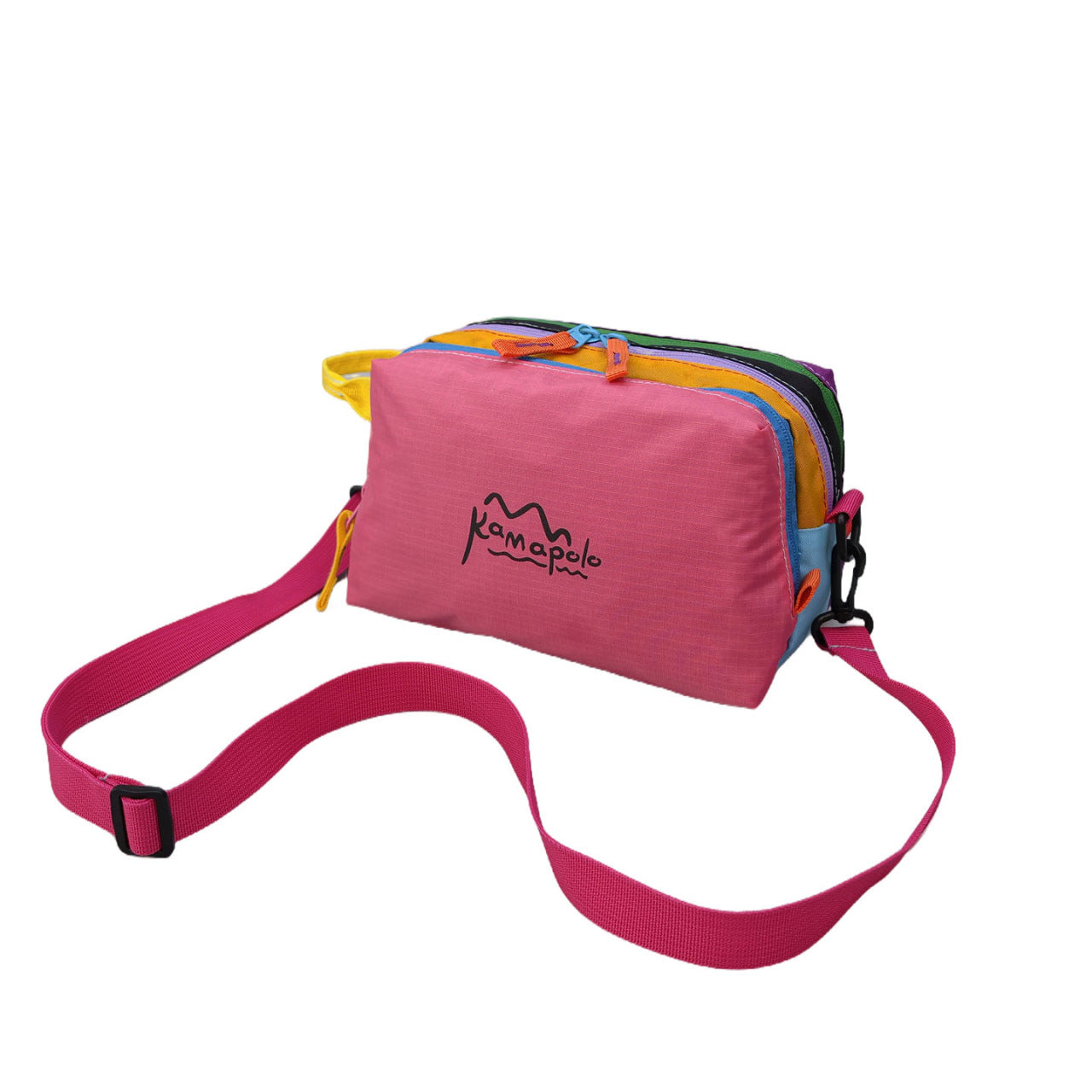 Korean Style Color-Block Crossbody Bag | Casual Mini Square Shoulder Bag for All