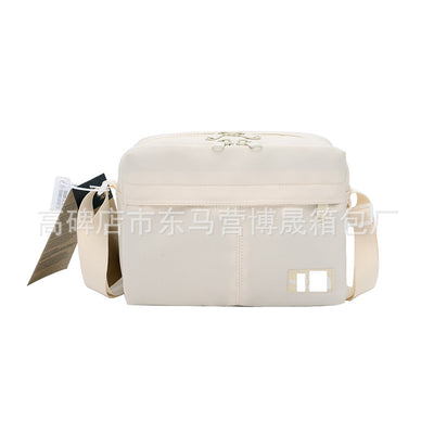 Utility Mini Crossbody Bag for Women  Multi-Pocket Oxford Shoulder Bag