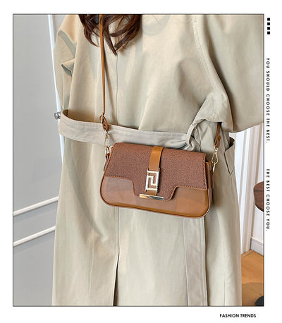 Womens Premium Saddle Crossbody Bag | Korean Style Small Shoulder Handbag