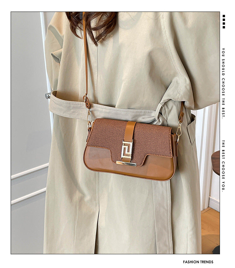 Womens Premium Saddle Crossbody Bag | Korean Style Small Shoulder Handbag
