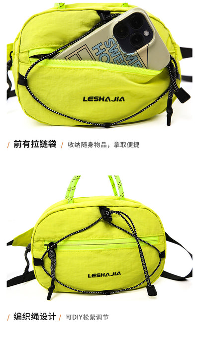 Unisex Casual Crossbody Waist Bag | Lightweight Nylon Chest & Shoulder Bag