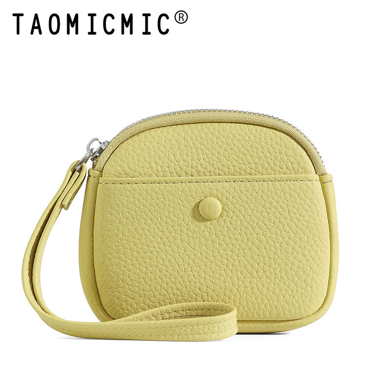 Women's Minimalist Card Holder Wristlet Wallet  Mini Zip Coin Purse & Card Organizer