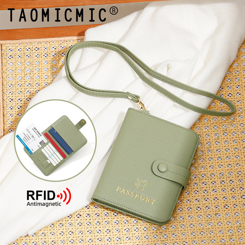 RFID Anti-Theft Passport Holder Bag | Expandable Travel Wallet with Wrist Strap