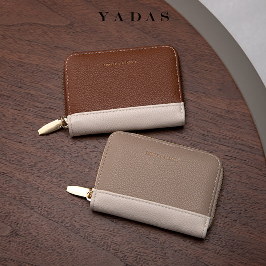 Compact Handy Wallet for Female with Zipper