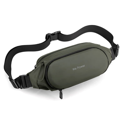 Mens Waterproof Waist Bag | Korean Style Crossbody Chest Bag for Travel & Outdoor