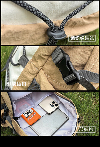 Lightweight Outdoor Hiking Backpack | Wear-Resistant Travel Backpack with Bungee Cord