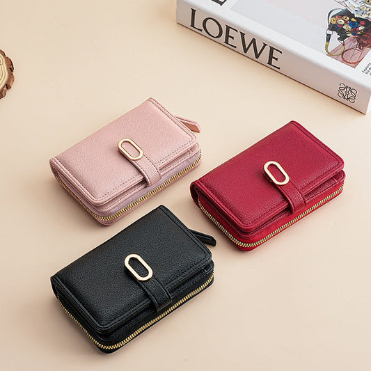 Multi Functional High End Buckle Wallet for Women