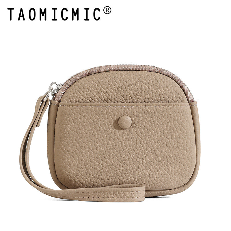 Women's Minimalist Card Holder Wristlet Wallet  Mini Zip Coin Purse & Card Organizer