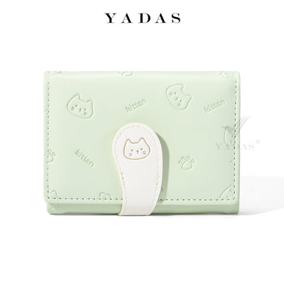 Cute Trifold Buckle Wallet for Girls