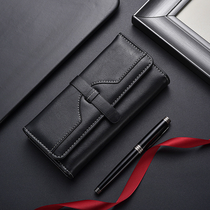 High-Quality Large Tri-Fold Wallet For Women