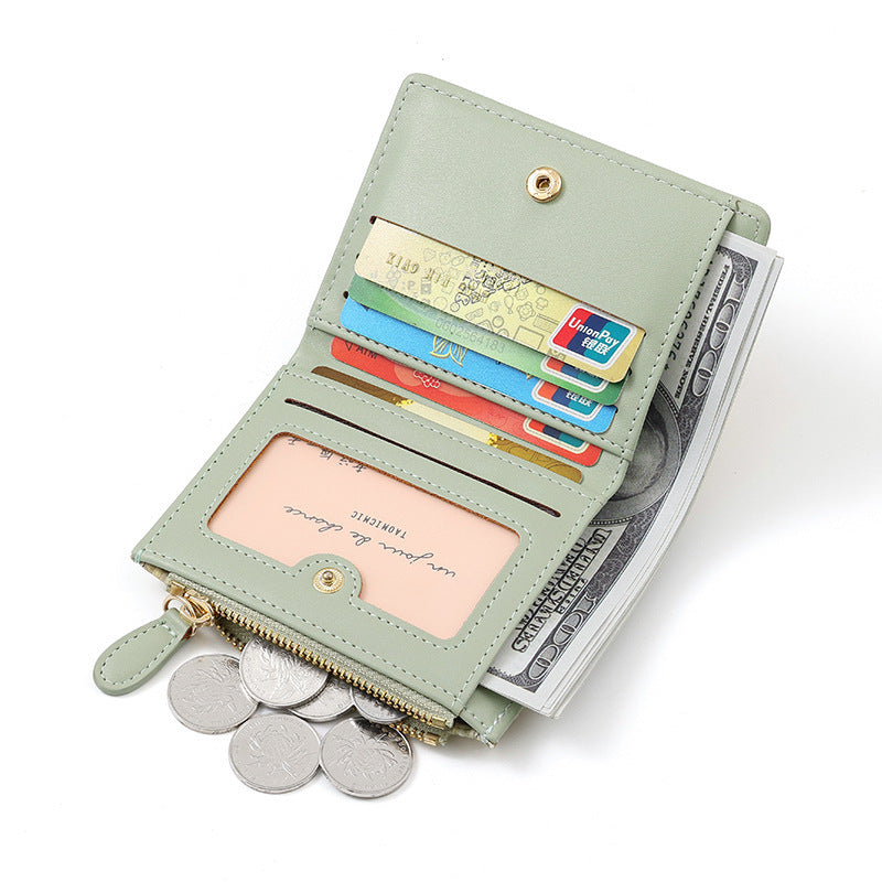 Premium Woven Short Womens Wallet | Multi-Card Compact Zip Coin Purse