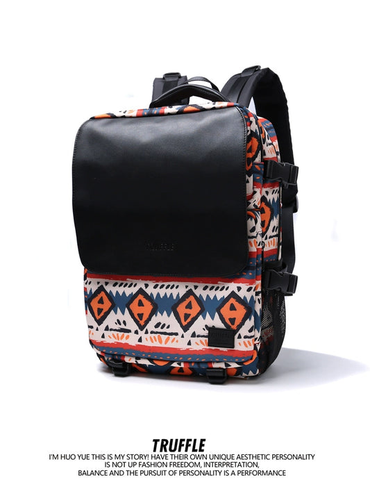 TRUFFLE Colorful Pattern Student Outdoor Day Travel Backpack