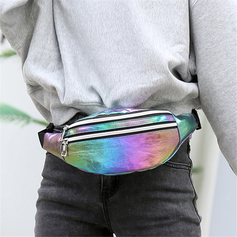 Holographic Ultra-Light Crossbody Waist Bag | Trendy Festival Sling Bag