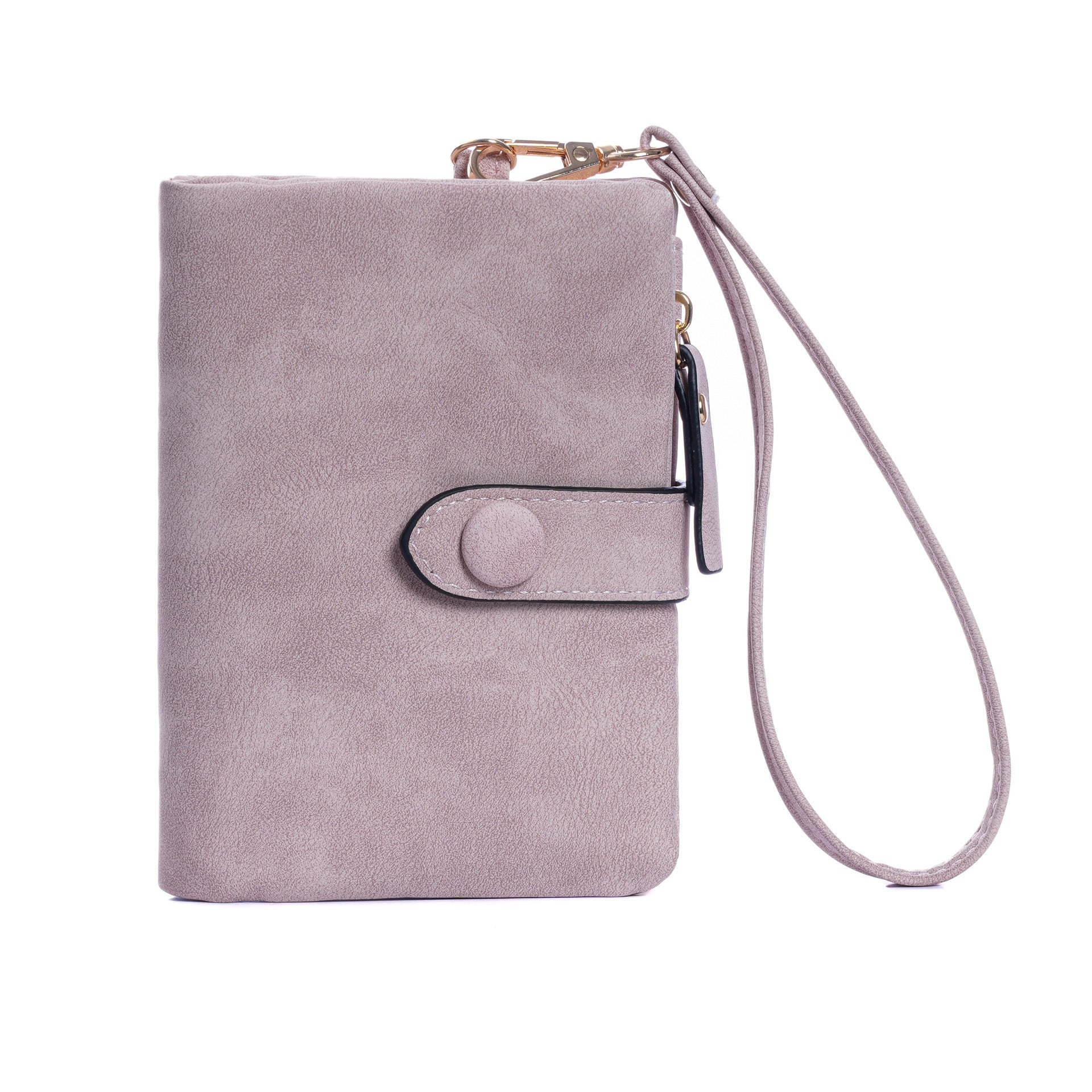 High Quality Buckle Hook Short Ladies Wallet