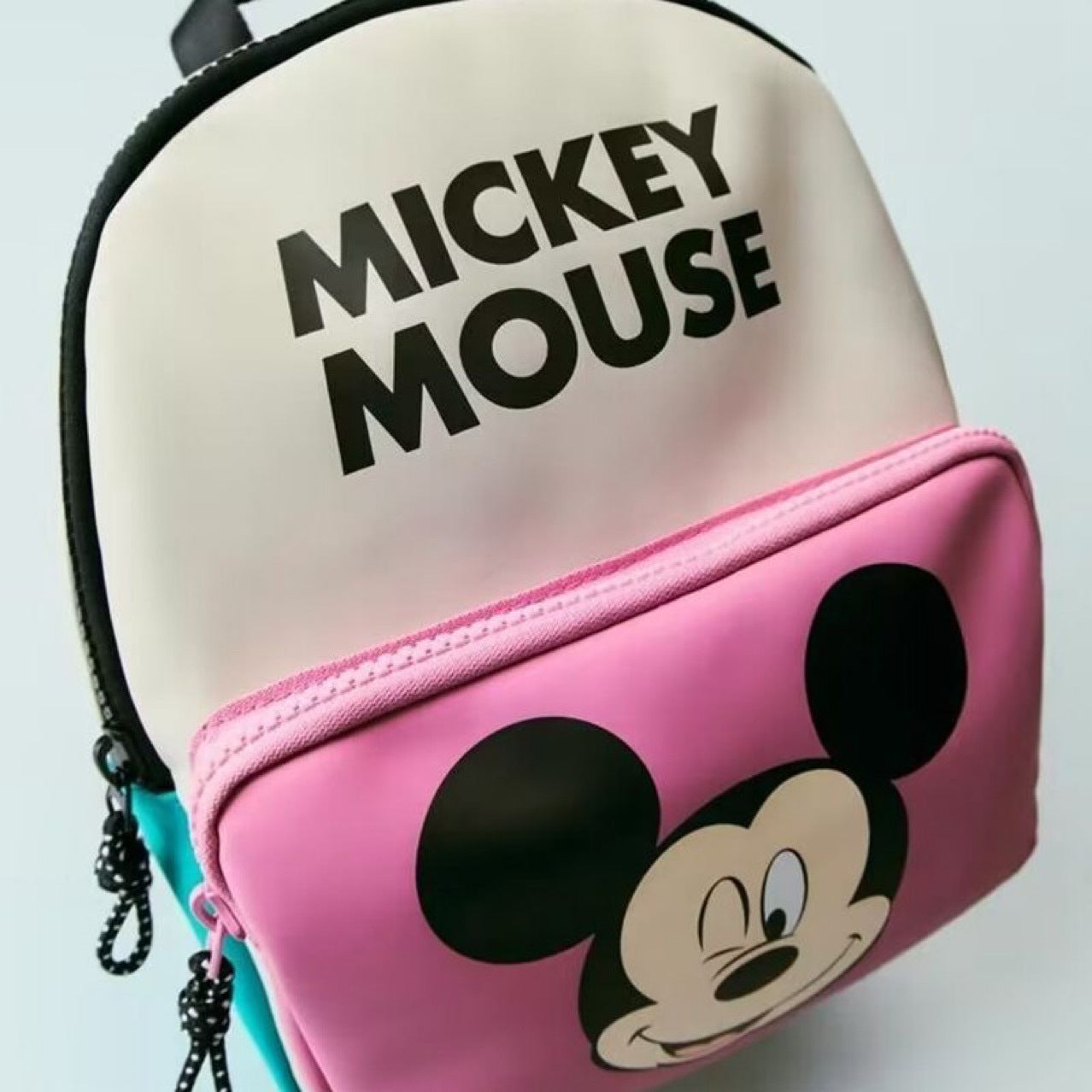 Micky Mouse Laminated Print Mini Children's School Backpack