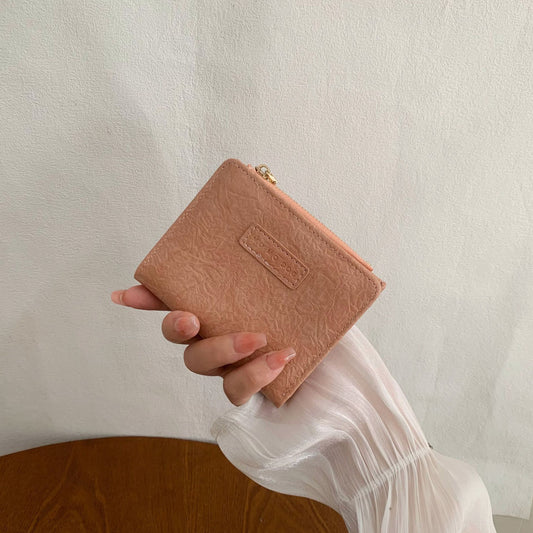 New Korean version of student retro folding wallet for women