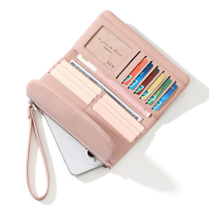 Luxury Large Capacity Womens Wallet | Premium Zip Clutch Card Holder