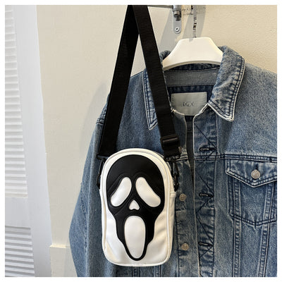 Horror Mask Mini Crossbody Bag  3D Gothic Shoulder Bag
