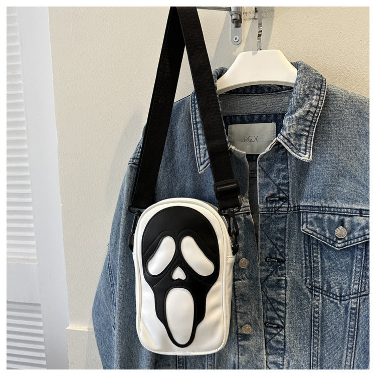 Horror Mask Mini Crossbody Bag  3D Gothic Shoulder Bag