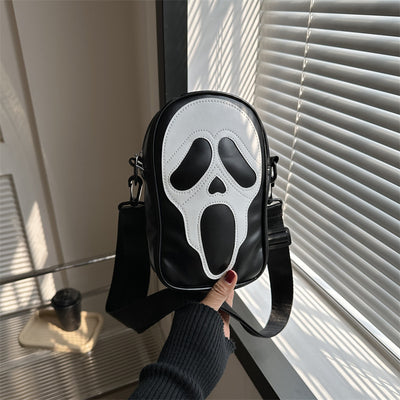Horror Mask Mini Crossbody Bag  3D Gothic Shoulder Bag
