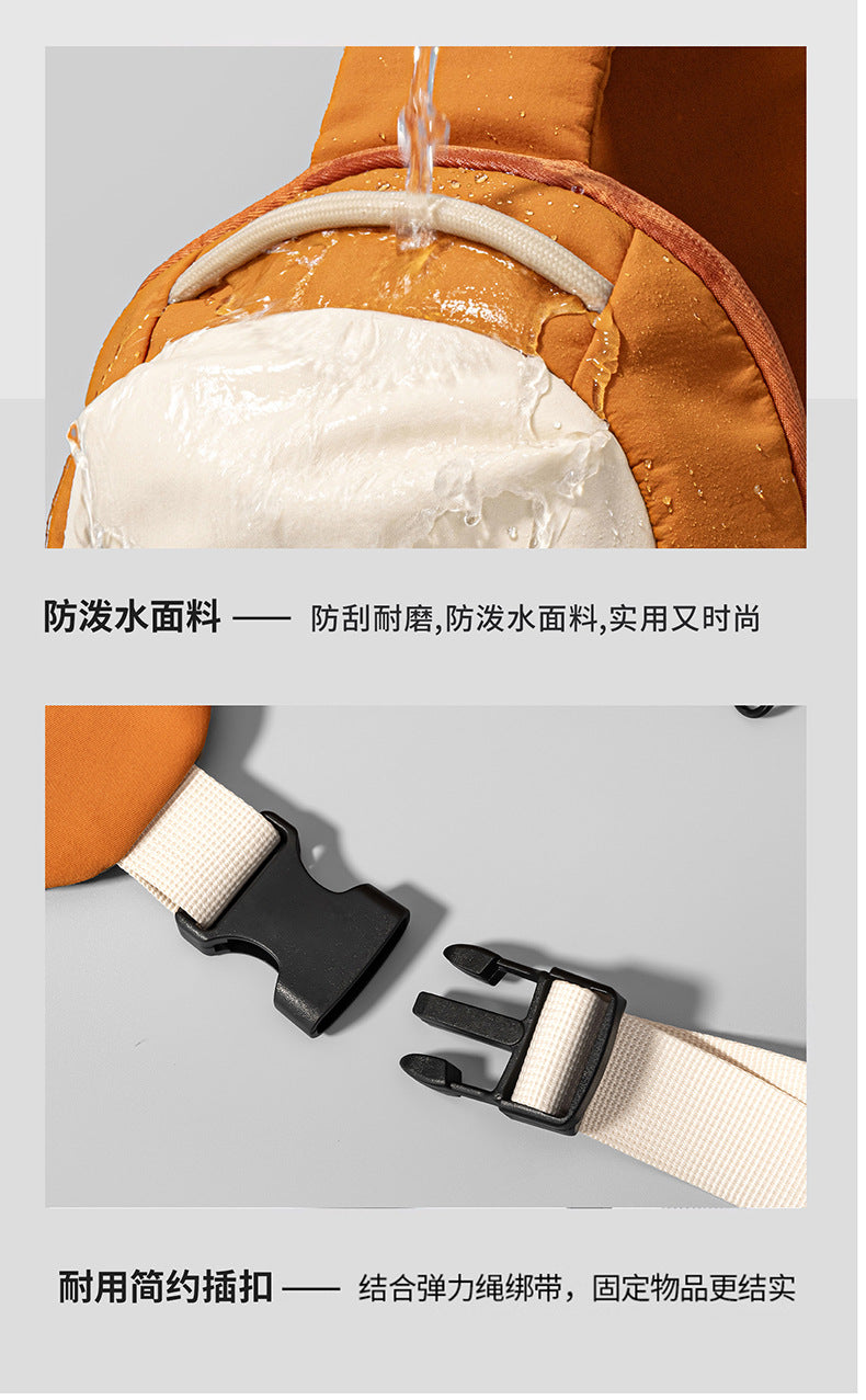 Lightweight Outdoor Chest Bag | Contrast Color Crossbody Sling Bag