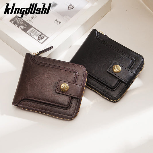 Horizontal Tri-Fold Multi Functional Men's Wallet