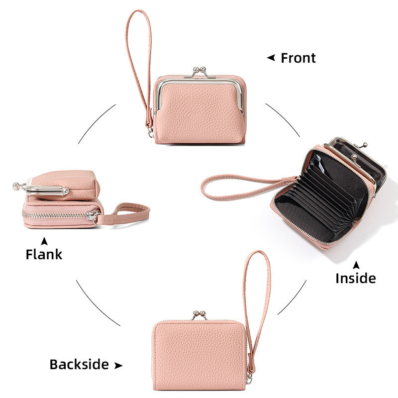 Premium Multi-Card RFID Zip Wallet for Women | Compact Coin Purse & Card Holder