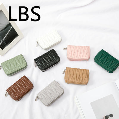 Luxury RFID Mini Zip Wallet | Cute Card Holder Coin Purse for Women