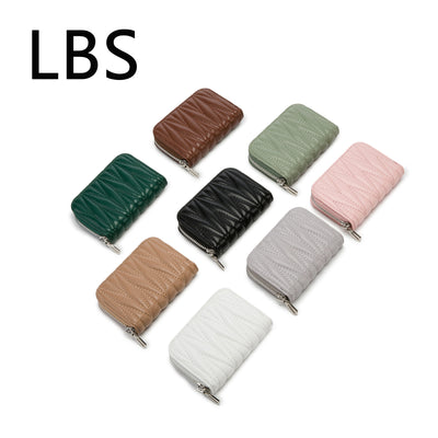 Luxury RFID Mini Zip Wallet | Cute Card Holder Coin Purse for Women