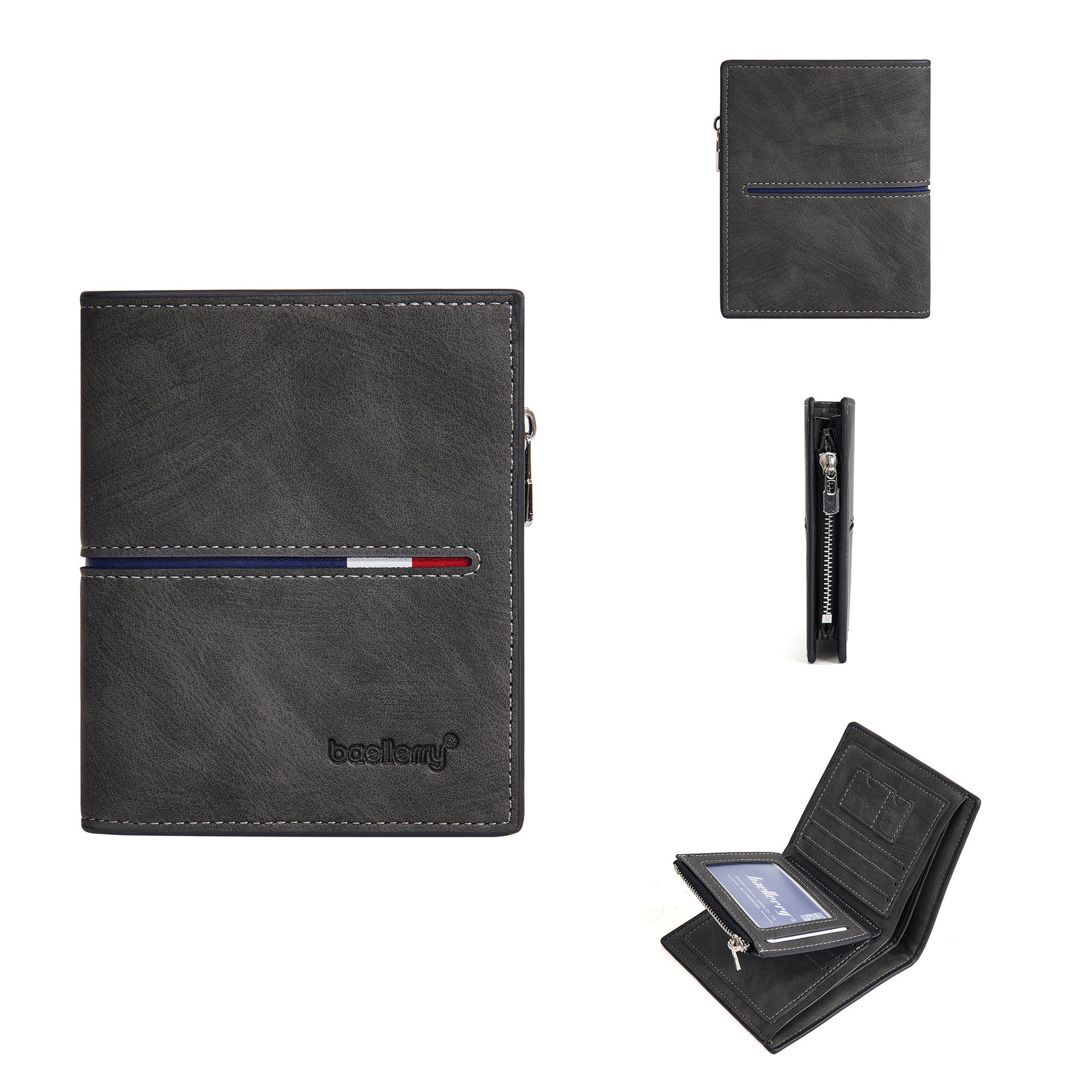 Casual Multi Functional Zipper Wallet for Men