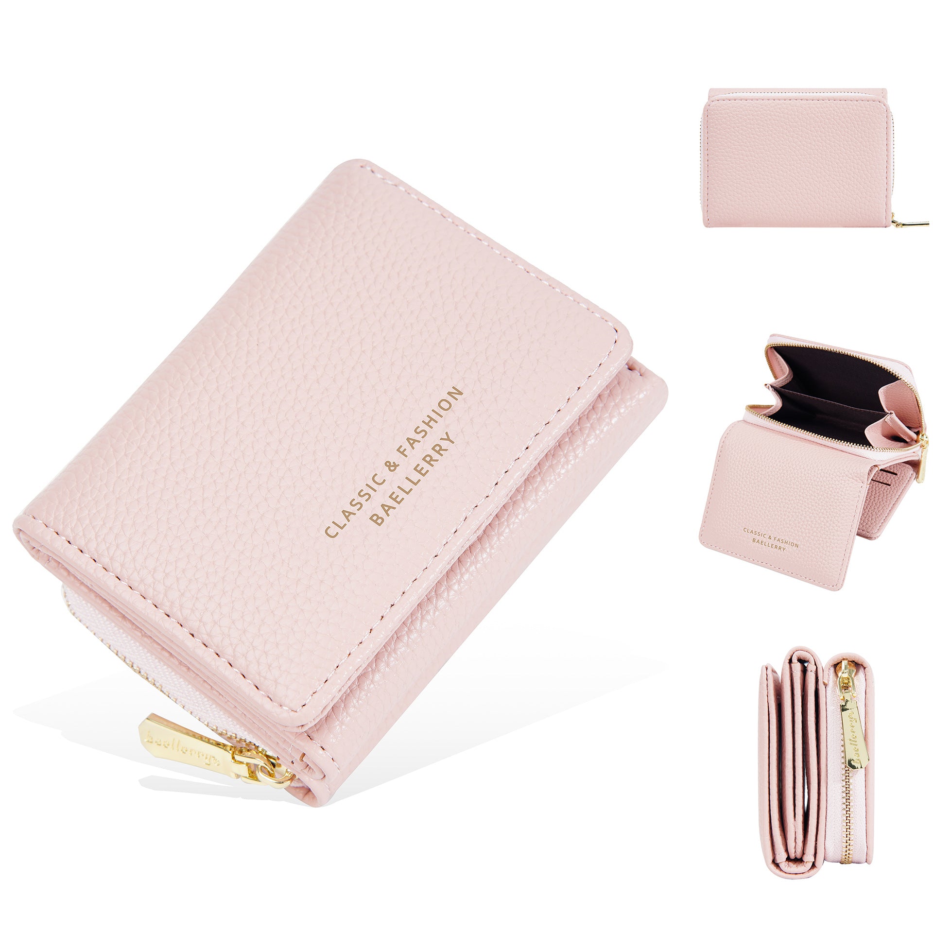 Japanese Style Tri-Fold Compact Women's Purse