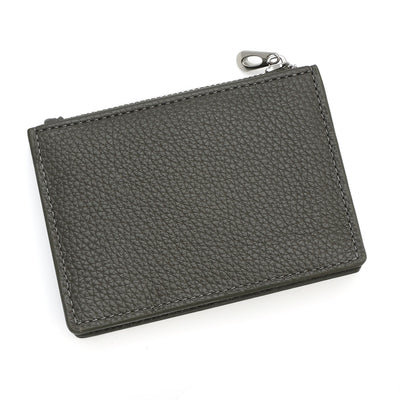 Slim PU Leather Card Holder Wallet | Zipper Coin Purse with Multi Card Slots
