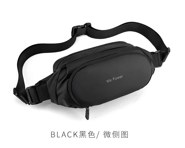 Mens Waterproof Waist Bag | Korean Style Crossbody Chest Bag for Travel & Outdoor