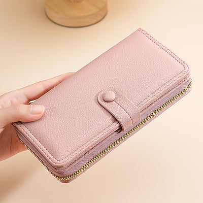Multi Chambered Women's Long Buckle Wallet