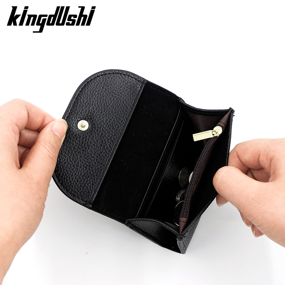 Minimalist PU Leather Card Holder Wallet | Compact Coin Purse with Multi Card Slots