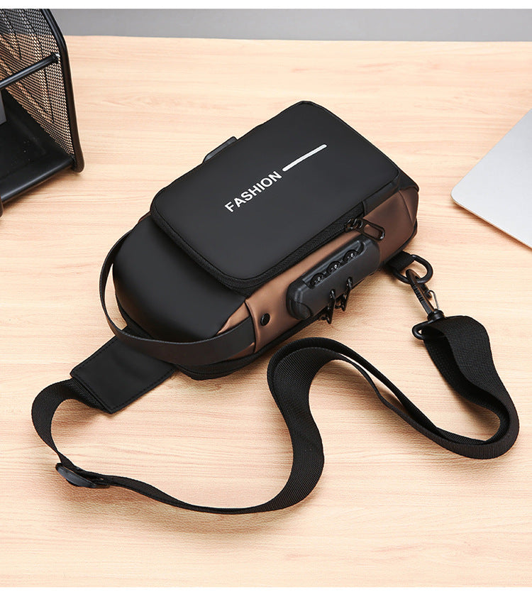 Wear-Resistant Anti-Theft Crossbody Sling Bag | 8-Inch Urban Chest Bag