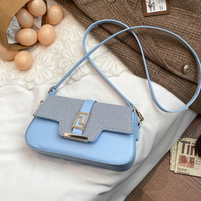 Womens Premium Saddle Crossbody Bag | Korean Style Small Shoulder Handbag