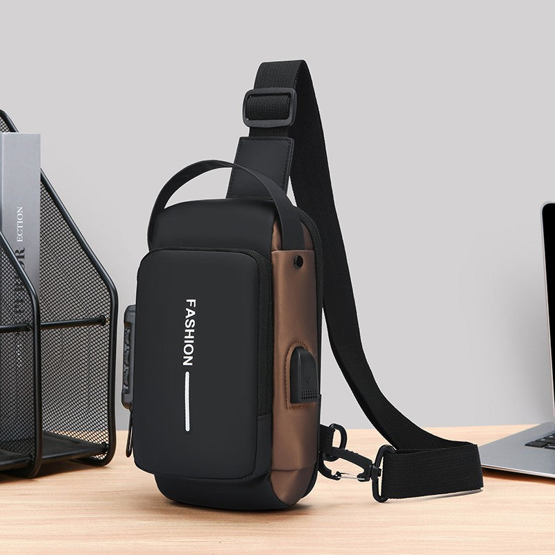 Wear-Resistant Anti-Theft Crossbody Sling Bag | 8-Inch Urban Chest Bag