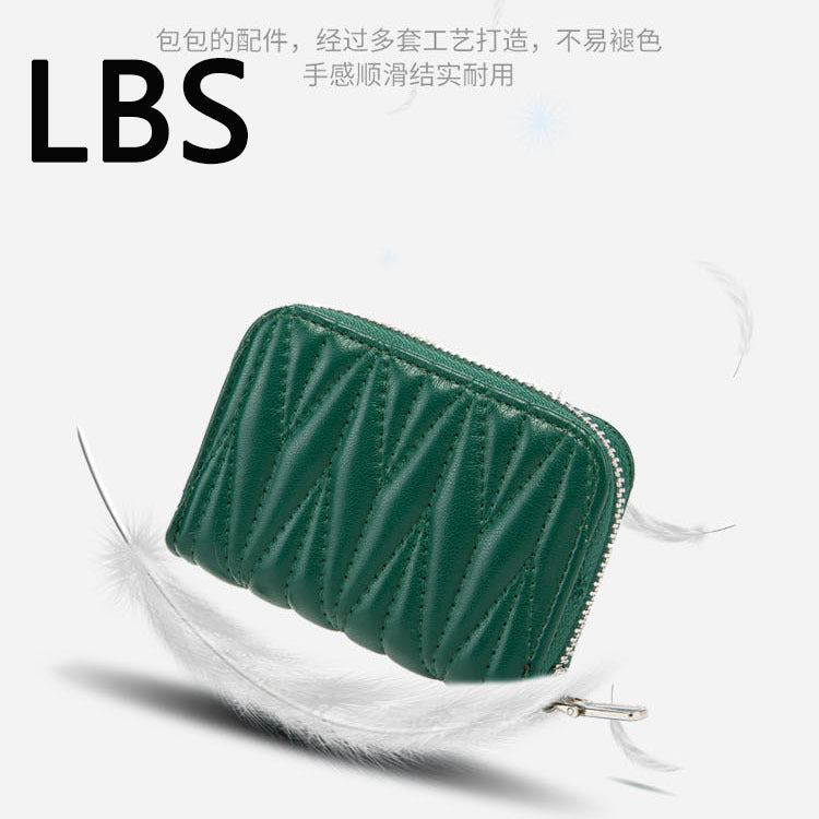 Luxury RFID Mini Zip Wallet | Cute Card Holder Coin Purse for Women