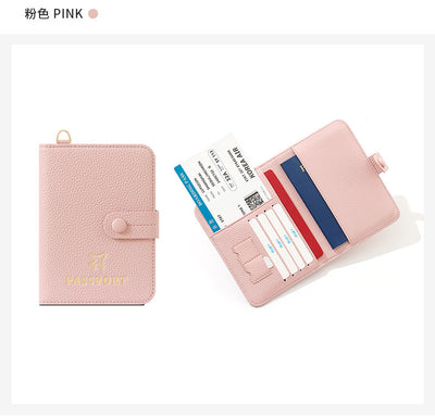 RFID Anti-Theft Passport Holder Bag | Expandable Travel Wallet with Wrist Strap