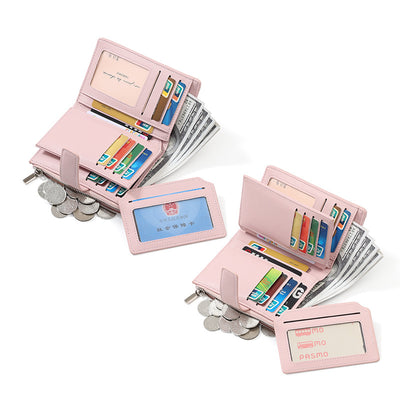 Canvas Pattern High End PU leather Women's Wallet
