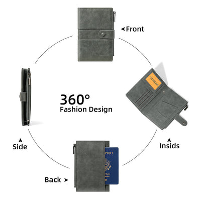 High Quality Passport Holder with Wallet Functions